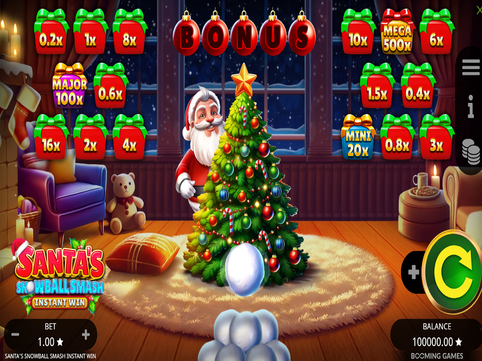 Santas Snowball Smash Instant Win screenshot