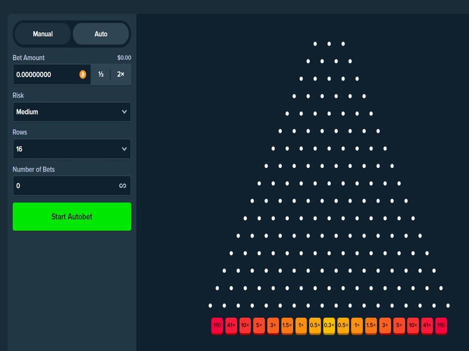 Stake Games Plinko screenshot