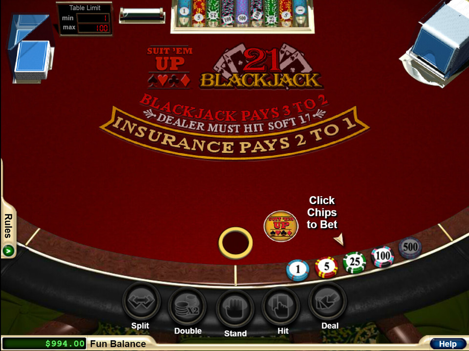 SuitEm Up Blackjack screenshot