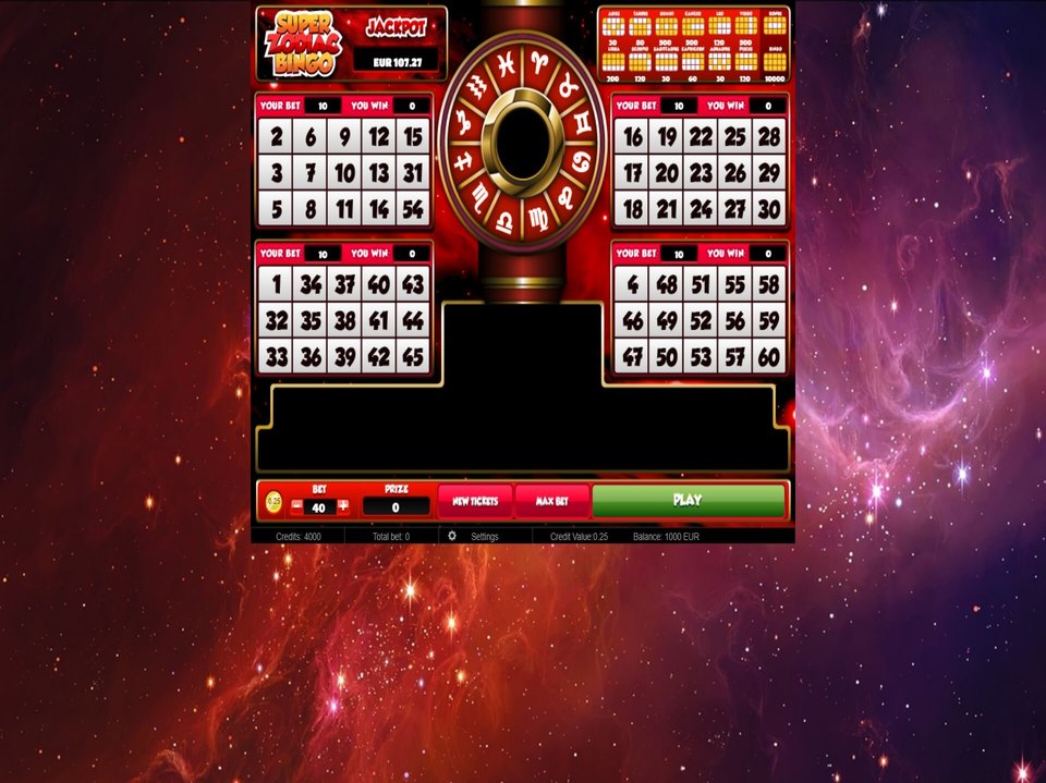 Super Zodiac Bingo screenshot