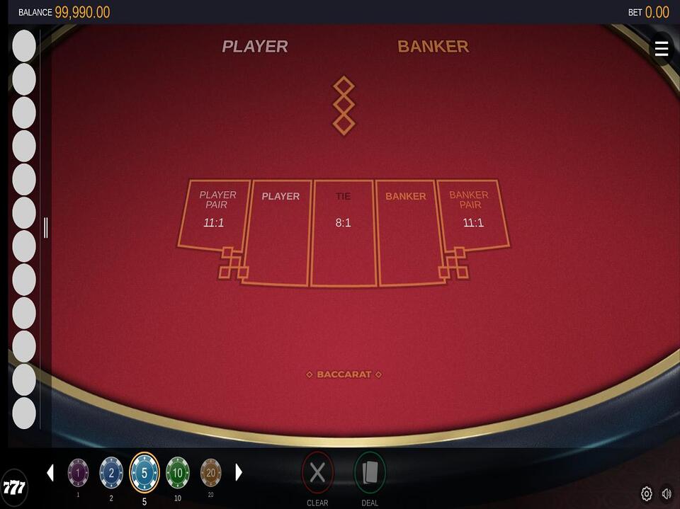 Switch Studios Baccarat screenshot