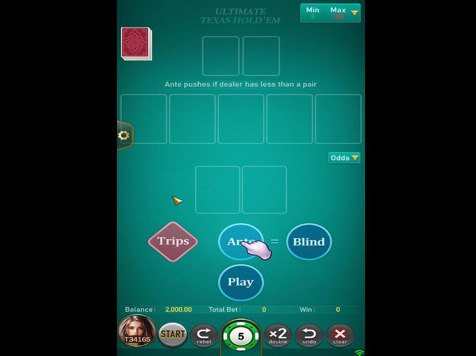 TaDa Games Ultimate Texas Holdem screenshot