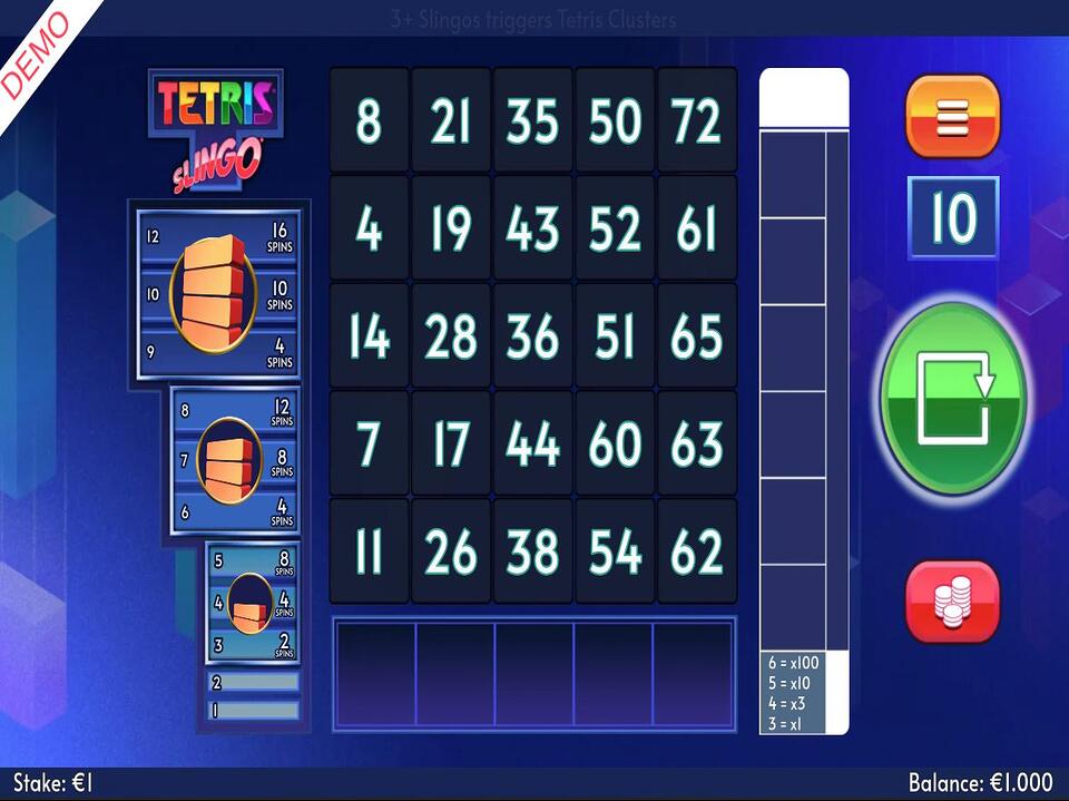 Tetris Slingo screenshot