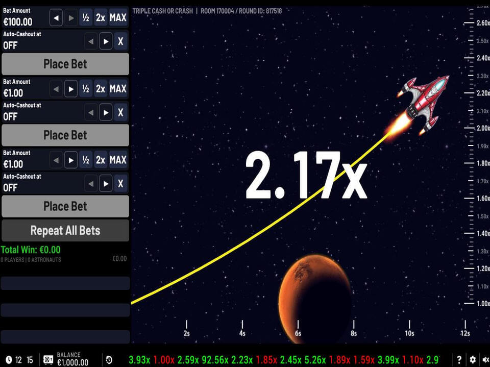 Triple Cash or Crash screenshot