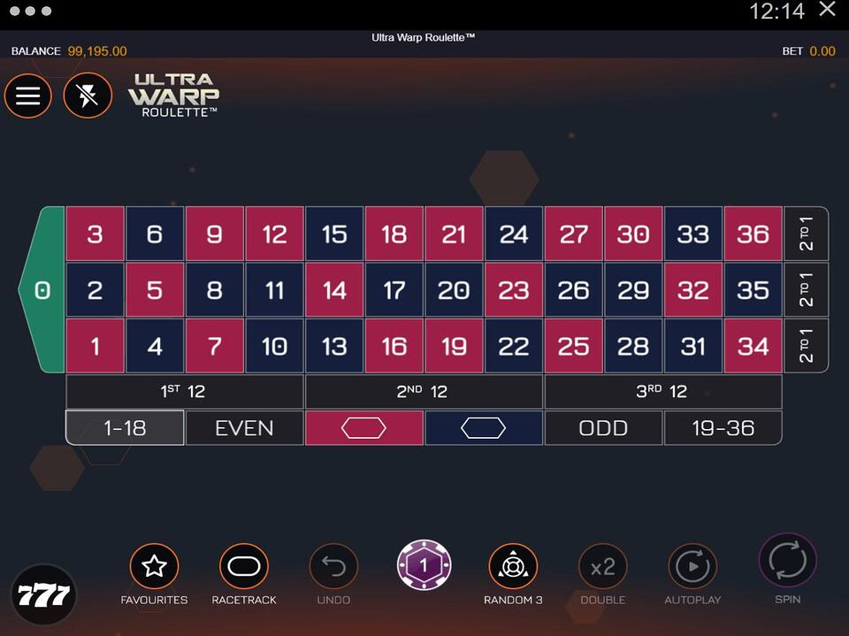 Ultra Warp Roulette screenshot