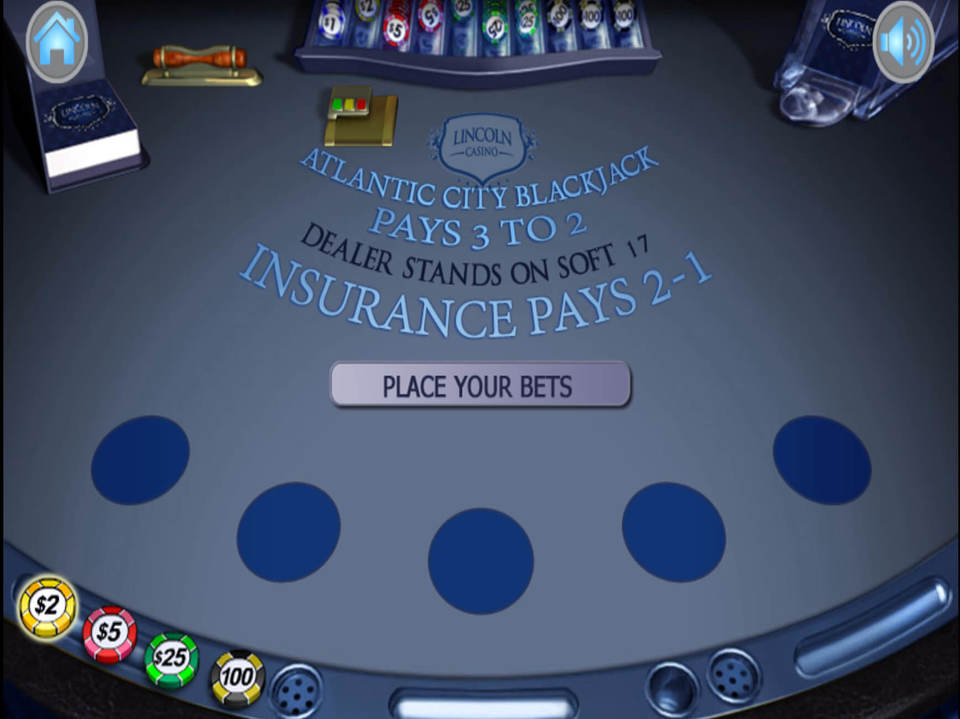 WGS Atlantic City Blackjack screenshot