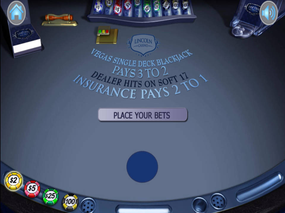 WGS Vegas Single Deck Blackjack screenshot