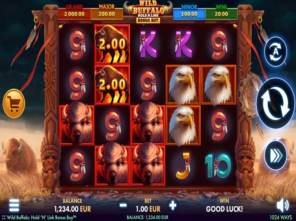 Wild Buffalo Hold n Link Bonus Buy screenshot