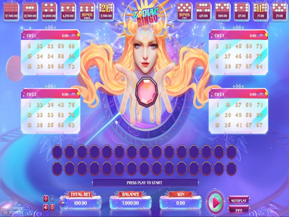 Zodiac Bingo screenshot