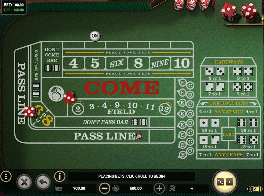 play craps online for free